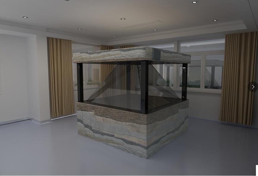  全息投影展示柜 3d全息展示柜 360度全息投影展示柜 全息玻璃 全息投影廠家 全息沙盤(pán)